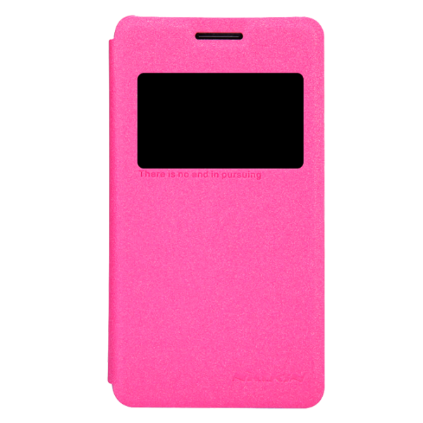 Чехол Sony Xperia E1 Nillkin Flip Cover/ Leather/ Розовый photo 1