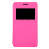 Чехол Sony Xperia E1 Nillkin Flip Cover/ Leather/ Розовый