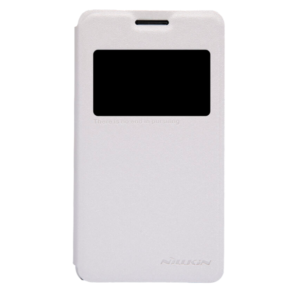 Чехол Sony Xperia E1 Nillkin Flip Cover/ Leather/ Белый photo 1