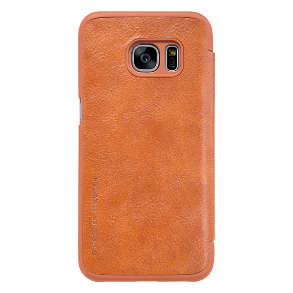 Husa Samsung Galaxy S7 Nillkin Flip Cover/ Leather/ Brown photo 1