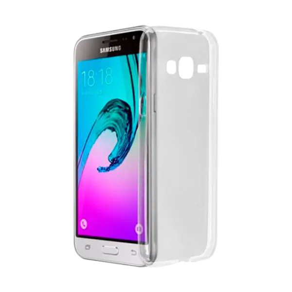 Husa Samsung Galaxy J3 Screen Geeks Back Ultra Thin/ TPU/ Transparent White photo 1