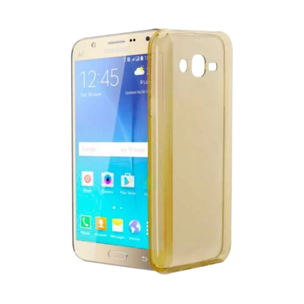 Husa Samsung Galaxy J7 Screen Geeks Back Ultra Thin/ TPU/ Transparent Gold photo 1