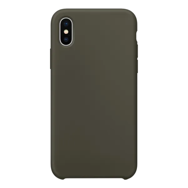 Husa Apple iPhone X Screen Geeks Back/ TPU/ Dark Olive Green photo 1