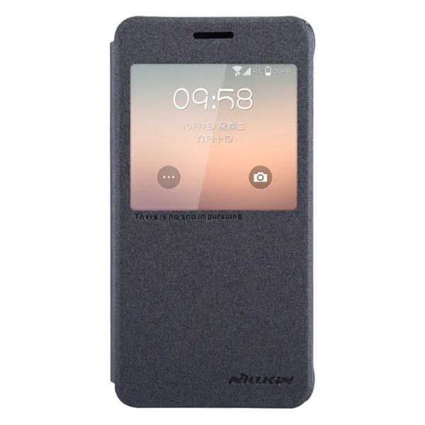 Husa Samsung Galaxy Alpha Nillkin Flip Cover/ Leather/ Black photo 1