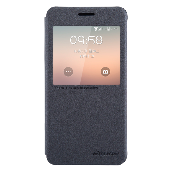 Husa Samsung Galaxy Alpha Nillkin Flip Cover/ Leather/ Black photo 1