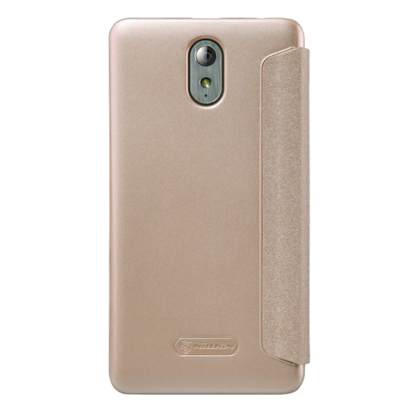 Husa Lenovo Vibe P1M Nillkin Flip Cover/ Leather/ Gold photo 1