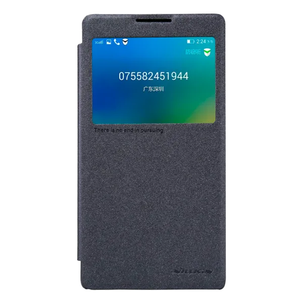 Husa Lenovo P90 Nillkin Flip Cover/ Leather/ Black photo 1