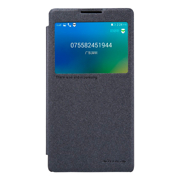 Husa Lenovo P90 Nillkin Flip Cover/ Leather/ Black photo 1