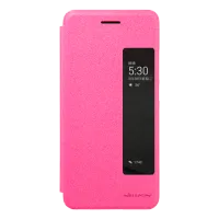 Husă pentru smartphone Huawei P10 Plus Nillkin/ Flip Cover/ Piele ecologică/ Pink