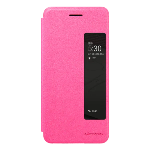 Чехол Huawei P10 Nillkin Flip Cover/ Leather/ Розовый photo 1