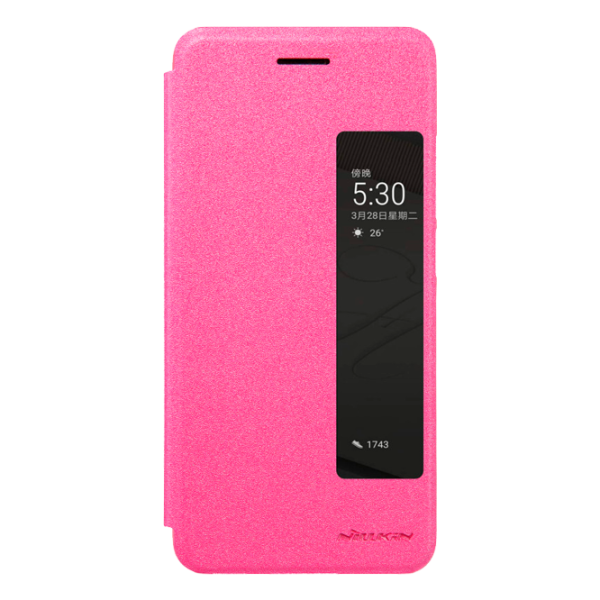 Чехол Huawei P10 Nillkin Flip Cover/ Leather/ Розовый photo 1