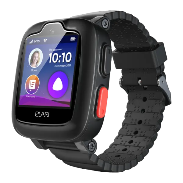 Детские часы с GPS Elari KidPhone 3G 1.3"/ Черный photo 1