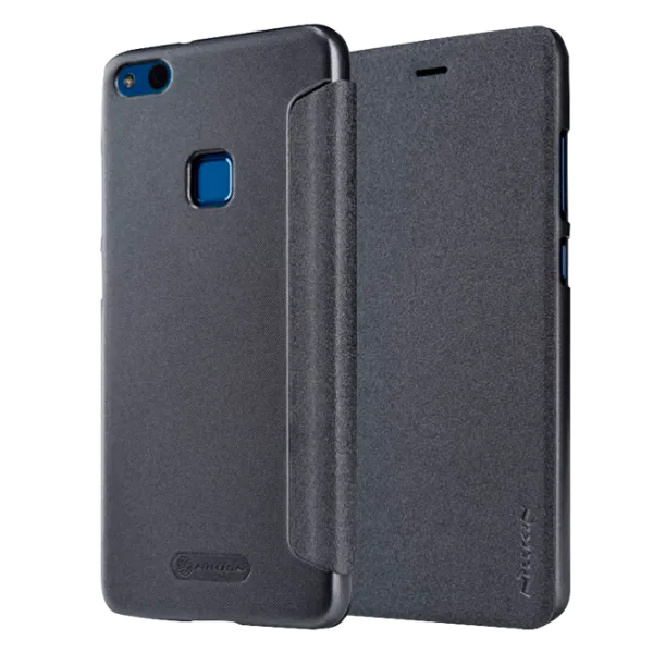 Husa Huawei P10 Lite Nillkin Flip Cover/ Leather/ Black photo 1