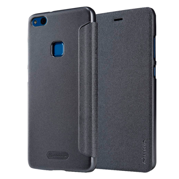 Husa Huawei P10 Lite Nillkin Flip Cover/ Leather/ Black photo 1