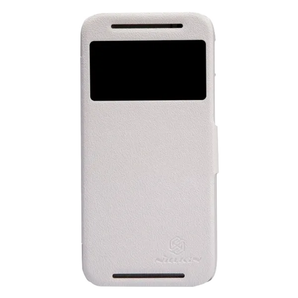 Husa HTC One M8 Nillkin Flip Cover/ Leather/ White photo 1
