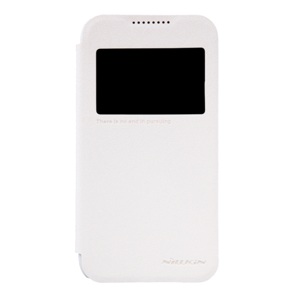 Husă pentru smartphone HTC Desire 320 Nillkin/ Flip Cover/ Piele/ White photo 1