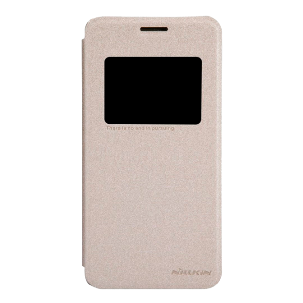 Husa Asus Zenfone 5 Nillkin Flip Cover/ Leather/ Gold photo 1