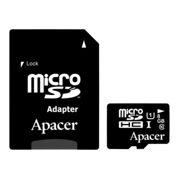 Memory Card Apacer MicroSD Card 8 ГБ MicroSD Card/ UHS-I (300X) photo 1