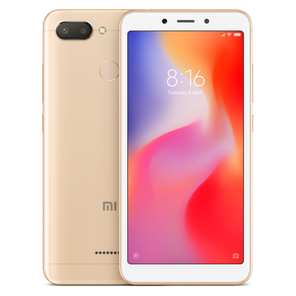 Xiaomi Redmi 6 3 ГБ/ 64 ГБ/ Dual SIM/ Золотой photo 1 Xiaomi Redmi 6 3 ГБ/ 64 ГБ/ Dual SIM/ Золотой photo 1