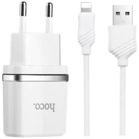 Сетевой адаптер Hoco C12 2.4 А/ Черный