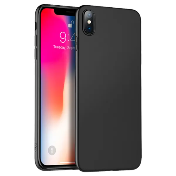 Husă pentru smartphone Apple iPhone XS Max Hoco/ Back/ TPU/ Black photo 1