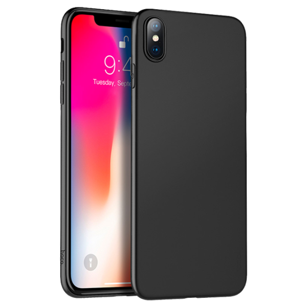 Husă pentru smartphone Apple iPhone XS Max Hoco/ Back/ TPU/ Black photo 1