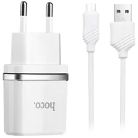 Сетевой адаптер Hoco C12 2.4 А/ Черный