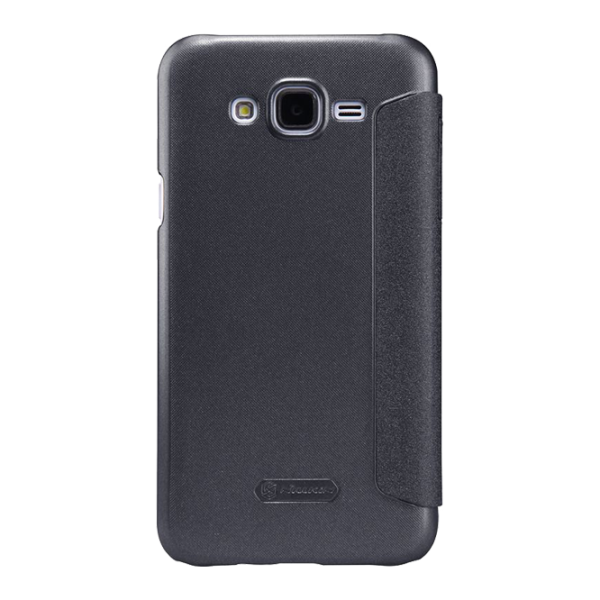 Husa Samsung Galaxy J5 Nillkin Flip Cover/ Leather/ Black photo 1