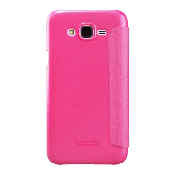 Husa Samsung Galaxy J5 Nillkin Flip Cover/ Leather/ Red photo 1