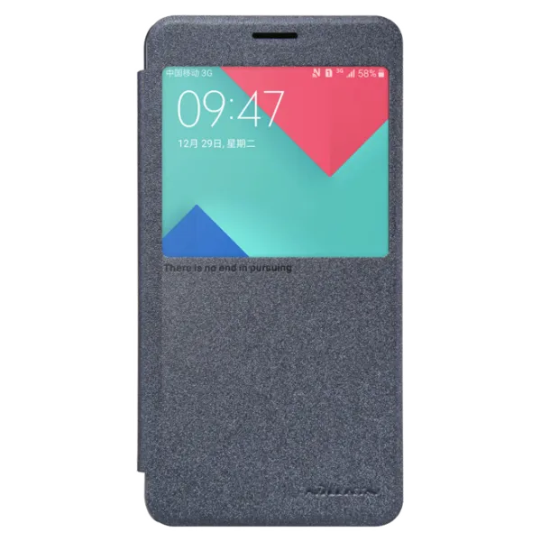 Чехол Samsung Galaxy A7 Nillkin Flip Cover/ Leather/ Черный photo 1