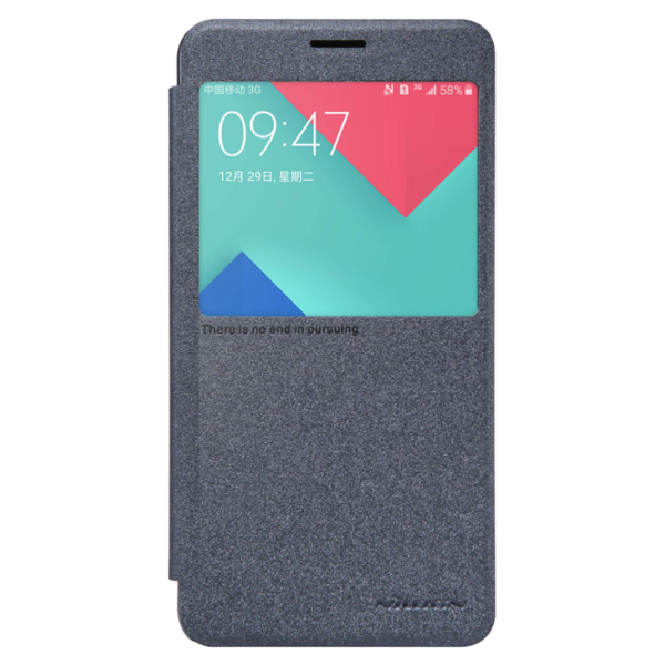 Чехол Samsung Galaxy A7 Nillkin Flip Cover/ Leather/ Черный photo 1