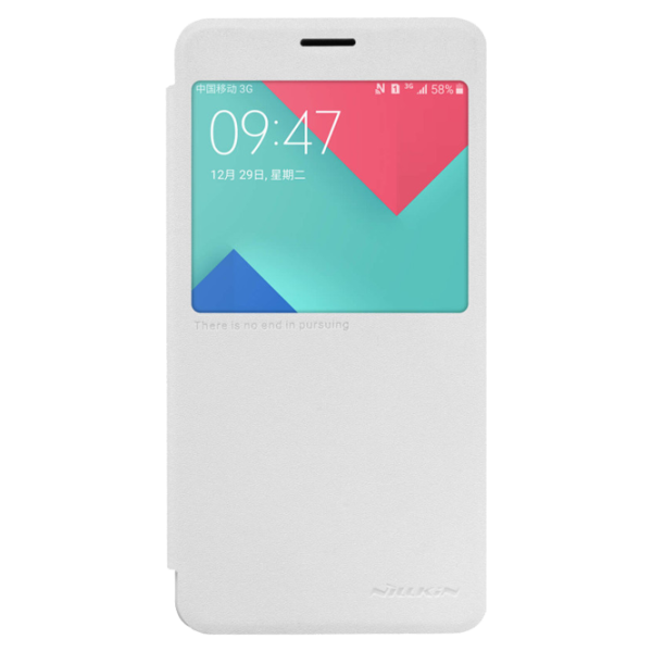 Husa Samsung Galaxy A7 Nillkin Flip Cover/ Leather/ White photo 1