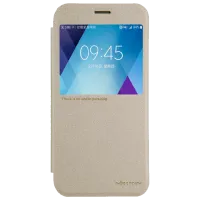 Husă pentru smartphone Samsung Galaxy A5 (2017) Nillkin/ Flip Cover/ Piele/ Gold