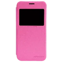 Husă pentru smartphone Samsung Galaxy S5 Mini Nillkin/ Flip Cover/ Piele/ Pink