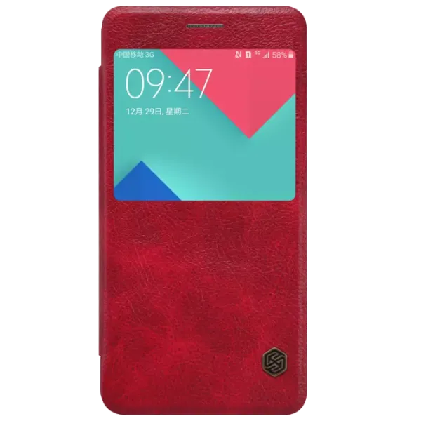 Чехол для смартфона Samsung Galaxy A7 (2016) Nillkin/ Flip Cover/ Кожа/ Красный photo 1