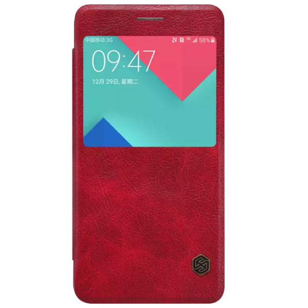 Чехол для смартфона Samsung Galaxy A7 (2016) Nillkin/ Flip Cover/ Кожа/ Красный photo 1