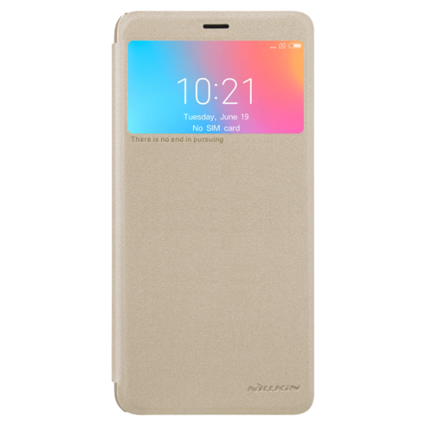 Чехол для смартфона Xiaomi Redmi 6A Nillkin/ Flip Cover/ Кожа/ Золотой photo 1 Чехол для смартфона Xiaomi Redmi 6A Nillkin/ Flip Cover/ Кожа/ Золотой photo 1