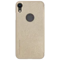 Husă pentru smartphone Apple iPhone XR Nillkin/ Book Cover/ Piele/ Gold