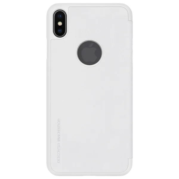 Чехол для смартфона Apple iPhone XS Nillkin/ Чехол книжка/ Кожа/ Белый photo 1