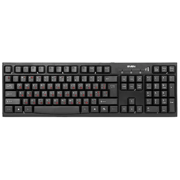 Клавиатура Sven Standard 304 Проводная/ Черный photo 1