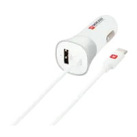 Зарядное устройство SKross Автомобильный/ 2.1A/ Белый