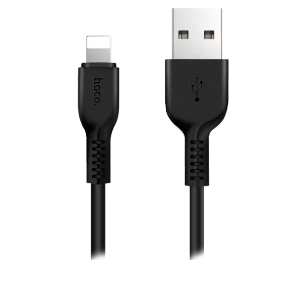 Cablu GSM Hoco USB + Lightning X20/ 2 m/ Black photo 1 Cablu GSM Hoco USB + Lightning X20/ 2 m/ Black photo 1