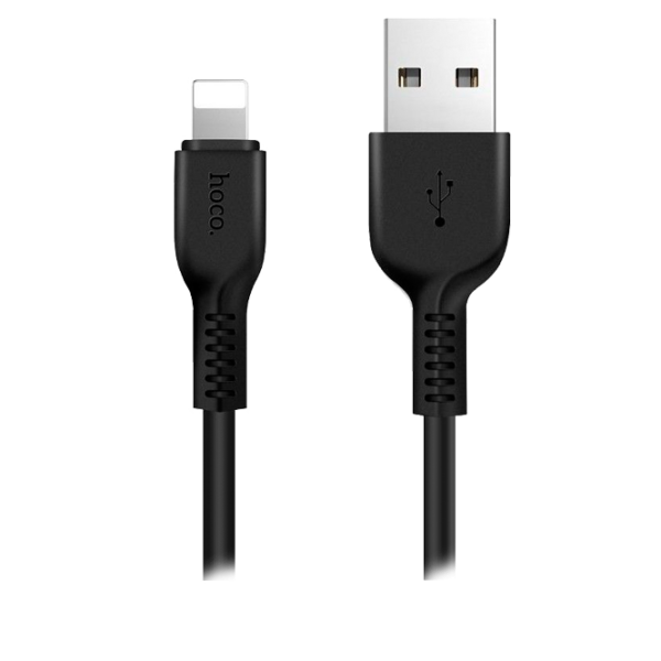 Cablu GSM Hoco USB + Lightning X20/ 2 m/ Black photo 1 Cablu GSM Hoco USB + Lightning X20/ 2 m/ Black photo 1