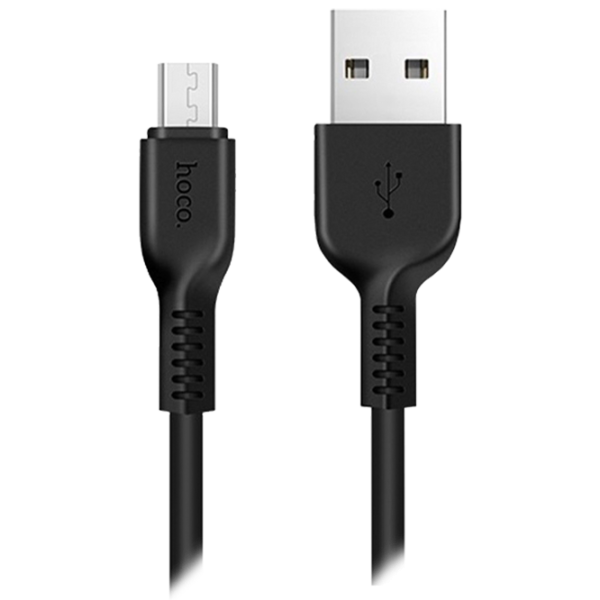Кабель для телефона X20 Hoco USB Type-A + microUSB 2 м/ Черный photo 1