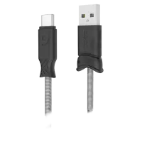 Кабель GSM Hoco USB + Type-C X24/ 1,2m/ Серый Черный