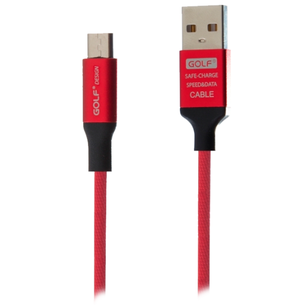 Кабель для телефона GC-55 Golf USB Type-A + microUSB 1 м/ Красный photo 1