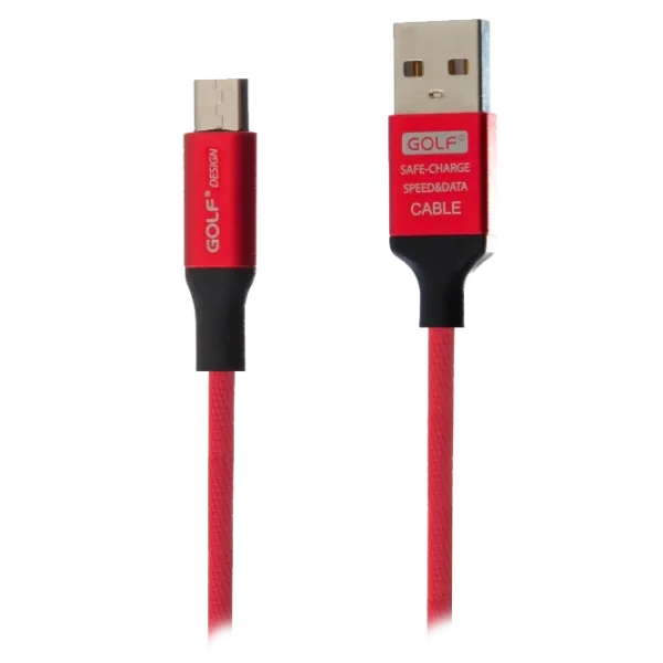 Cablu GSM Golf USB + microUSB GC-52/ 1 m/ Red photo 1 Cablu GSM Golf USB + microUSB GC-52/ 1 m/ Red photo 1