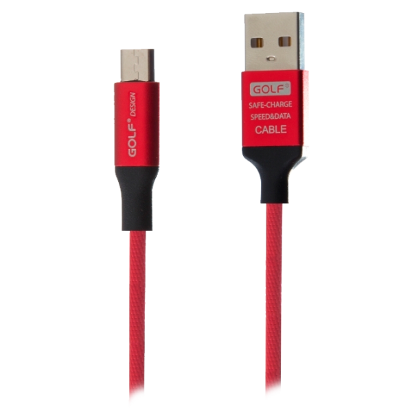 Cablu GSM Golf USB + microUSB GC-52/ 1 m/ Red photo 1 Cablu GSM Golf USB + microUSB GC-52/ 1 m/ Red photo 1