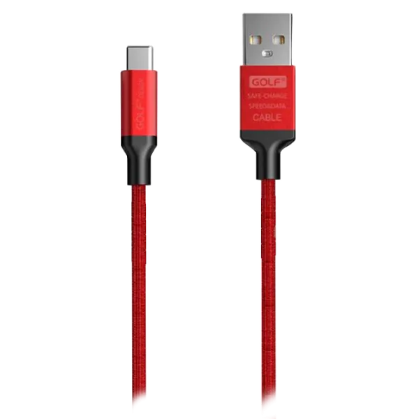 Cablu GSM Golf USB + Type-C GC-52/ 1 m/ Red photo 1 Cablu GSM Golf USB + Type-C GC-52/ 1 m/ Red photo 1