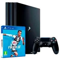 Sony Playstation 4 PRO + FIFA 19 Black